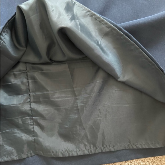 J.Crew shift dress silky dress solid blue fully lined twist knot back size 4 - Picture 7 of 9